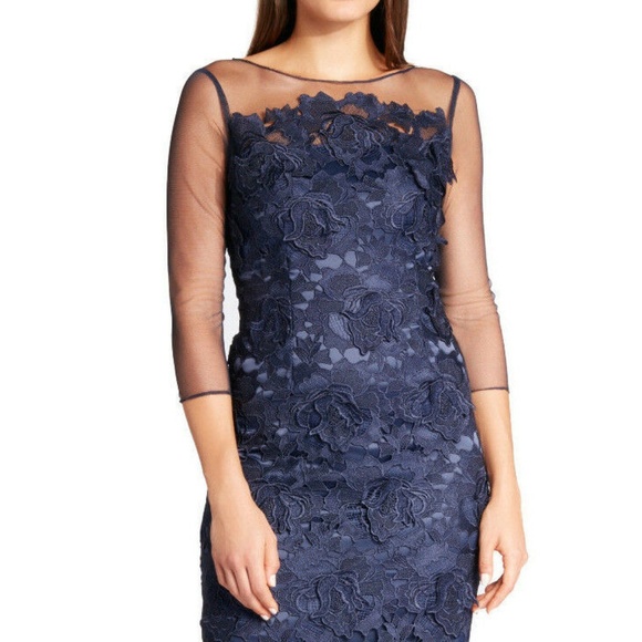 NWT Adrianna Papell 3/4 Sleeve Floral Lace dress 2 - Picture 1 of 6